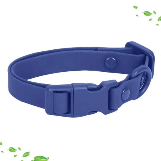 Collier chien Confortable robuste bleu marine