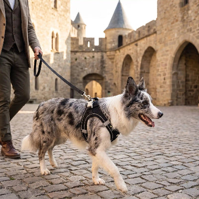 Harnais petit chien Securite noir