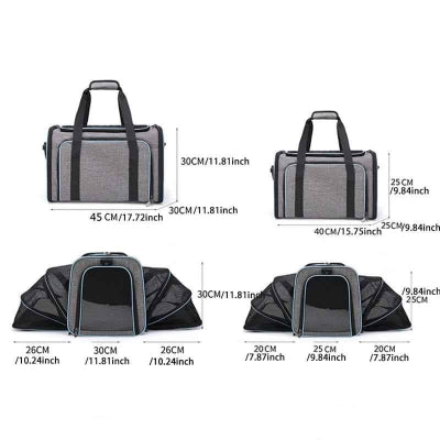 Sac de transport pour Chien pliable Dimention