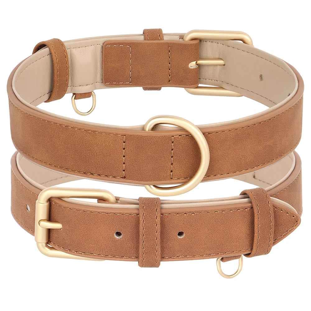 Collier chien | Cuir véritable