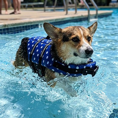 Gilet de sauvetage Chien Surf piscine