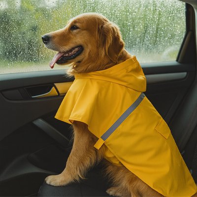 Imperméable chien ciré auto