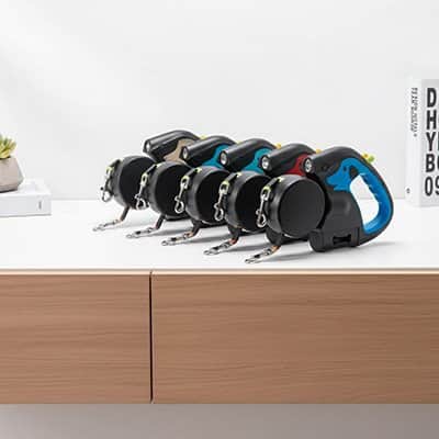 Laisse double pour Chien Rétractable couleurs