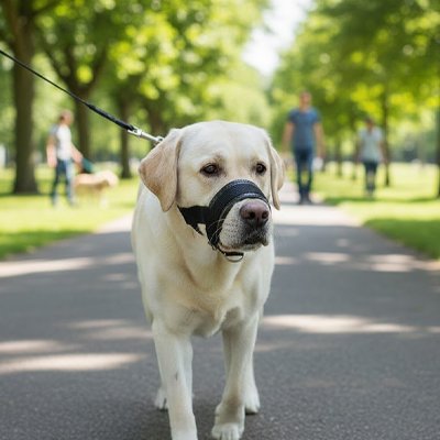 Muselière chien anti ma labrador