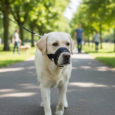 Muselière chien anti ma labrador