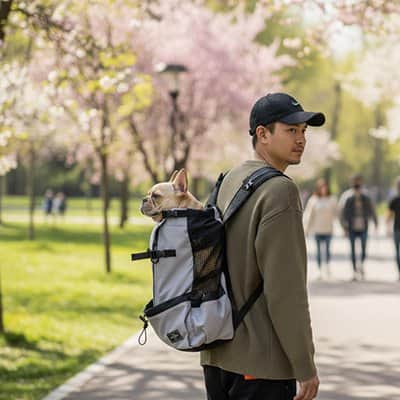 Sac Ă dos pour Chien Ventext gris