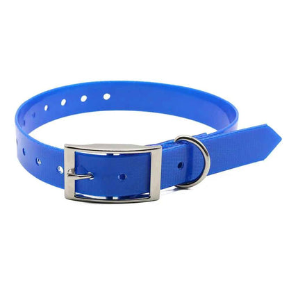 Collier chien impermeable bleu