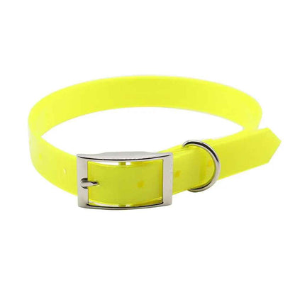 Collier chien impermeable jaune