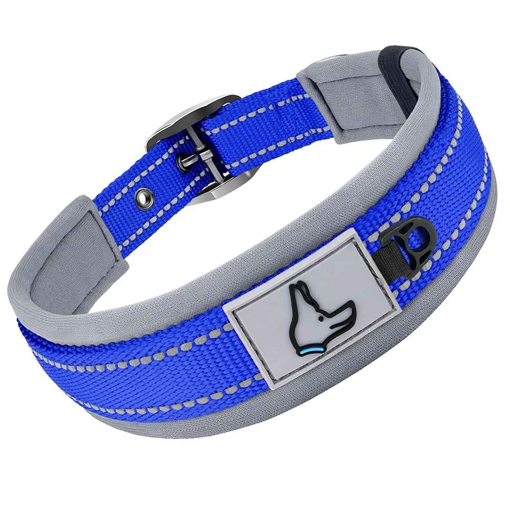 Collier chien Nylonneo bleu profond