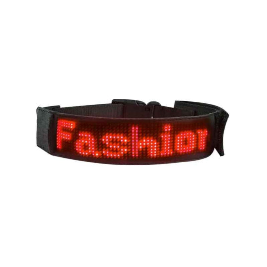 Collier lumineux chien LED affichage rouge