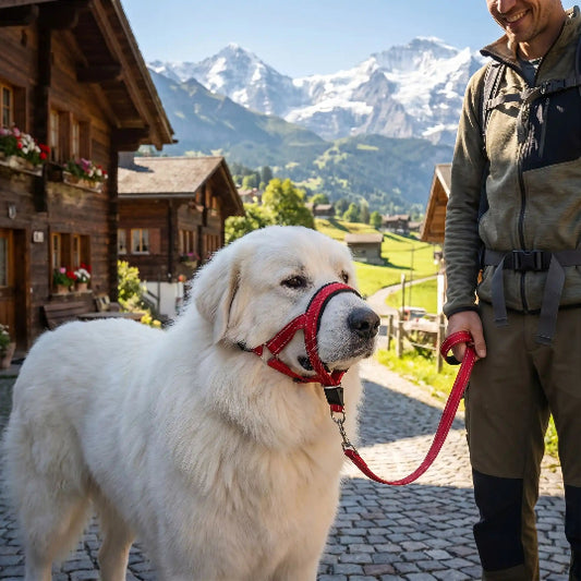 Museliere chien Ajustomuseau montagne rouge