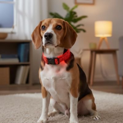 Collier lumineux pour Chien assis 