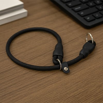 Collier pour chien réglable noir bureau