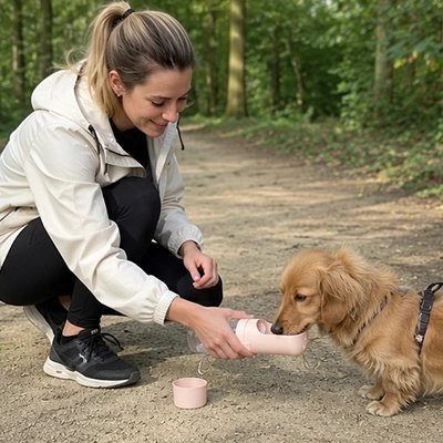 Gourde pour Chien 2utilité foret