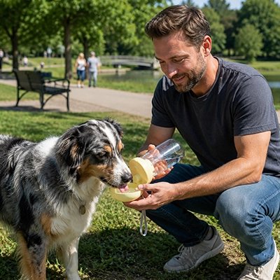 Gourde pour Chien GobJ berger