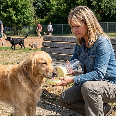 Gourde pour Chien GobJ golden