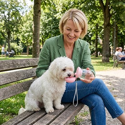 Gourde pour Chien GobR banc de parc