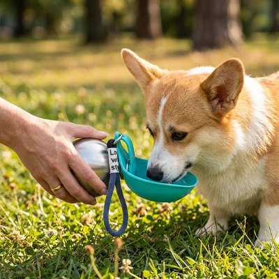 Gourde pour Chien Inox parc