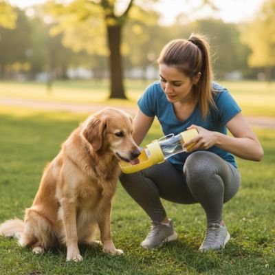 Gourde pour Chiens Pliable parc