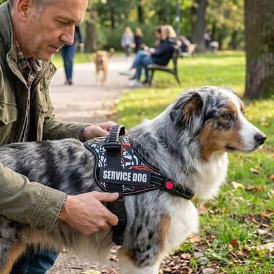 Harnais chien Gilet berger australien
