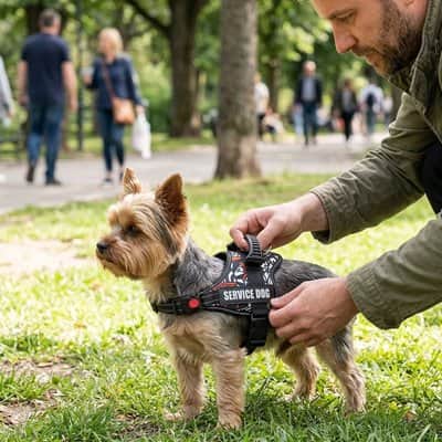 Harnais chien Gilet graffiti blanc