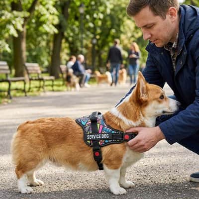 Harnais chien Gilet mosaïque
