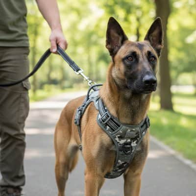 Harnais chien Giletact gris clair