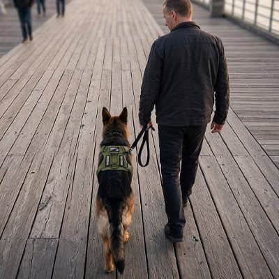Harnais chien tactique marche