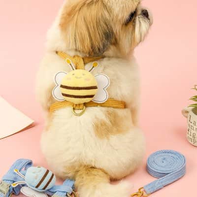 Harnais pour Chien abeille jaune