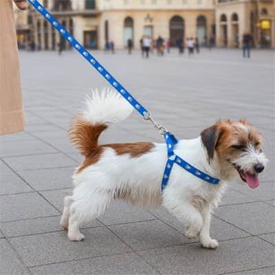 Harnais pour Chien patte bleu