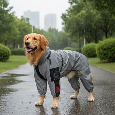 Imperméable pour chien​ regarde gauche