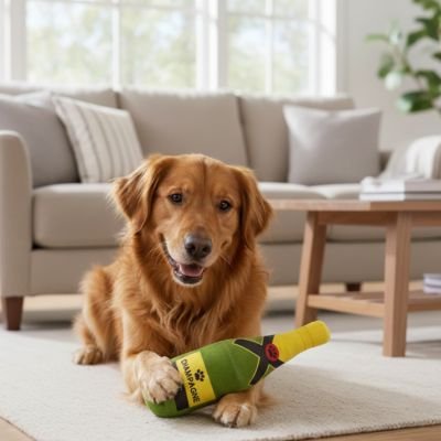 Jouet Chien Bouteille champagne