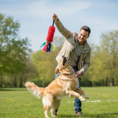Jouet Chien Ponpon golden