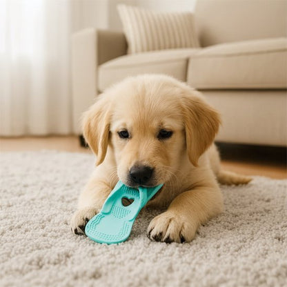 Jouet chien Sandale chiot bleu