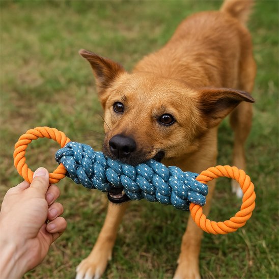 Jouet chien Tissé tiré