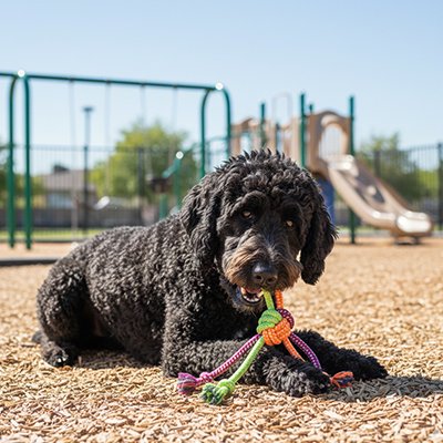 Jouet pour chien indestructible nœud caniche