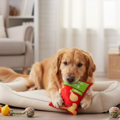 Jouets pour chiens​ Chips golden