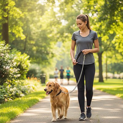 Laisse pour chien Chaîne golden rouge
