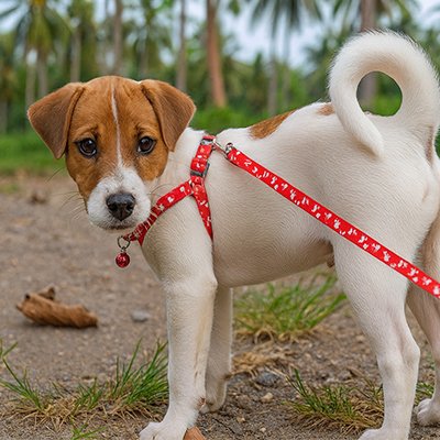 Laisse pour Chien Chiotharnais jack russel rouge