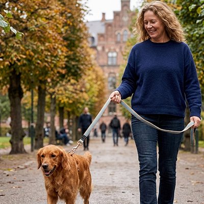 Laisse pour Chien Toile golden bleu
