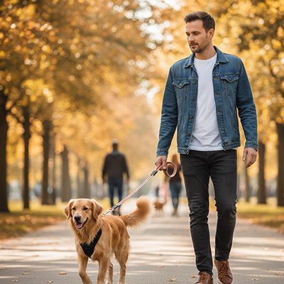 Laisse pour Chien Toile golden maître