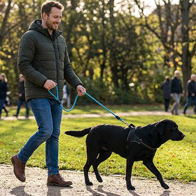 Longe pour Chien bleu labrador