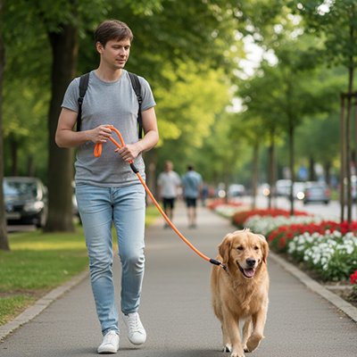 Longe pour Chien Nylonrob golden