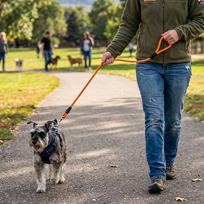 Longe pour Chien Nylonrob orange
