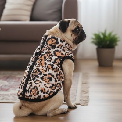 Manteau Chien CoupeV léopard