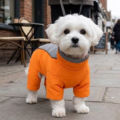 Manteau Chien Salhiv orange