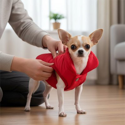 Manteau pour Chien Polpetit rouge