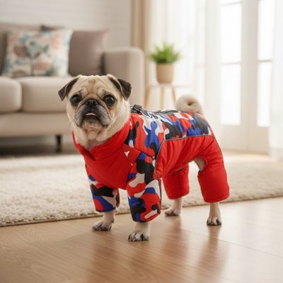 Manteau pour Chien réfléch rouge