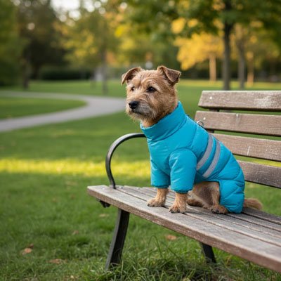 Manteau pour Chien Schaud bleu