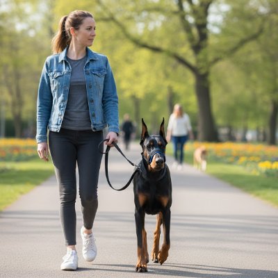 Muselière chien​ anti ma Doberman marche